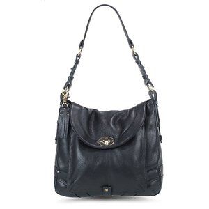 NWOT Hayden Harnett Newman Hobo Black Leather